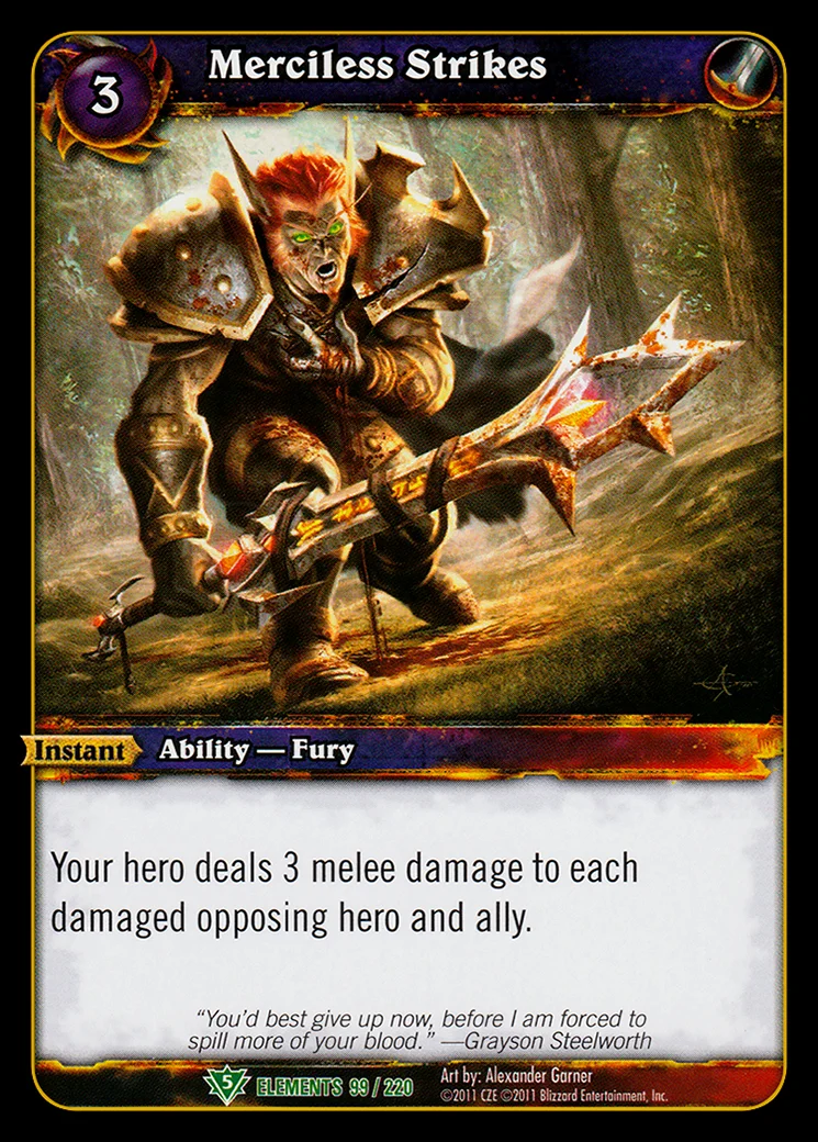 Card scan: Merciless Strikes