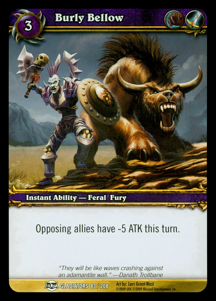 Card scan: Burly Bellow