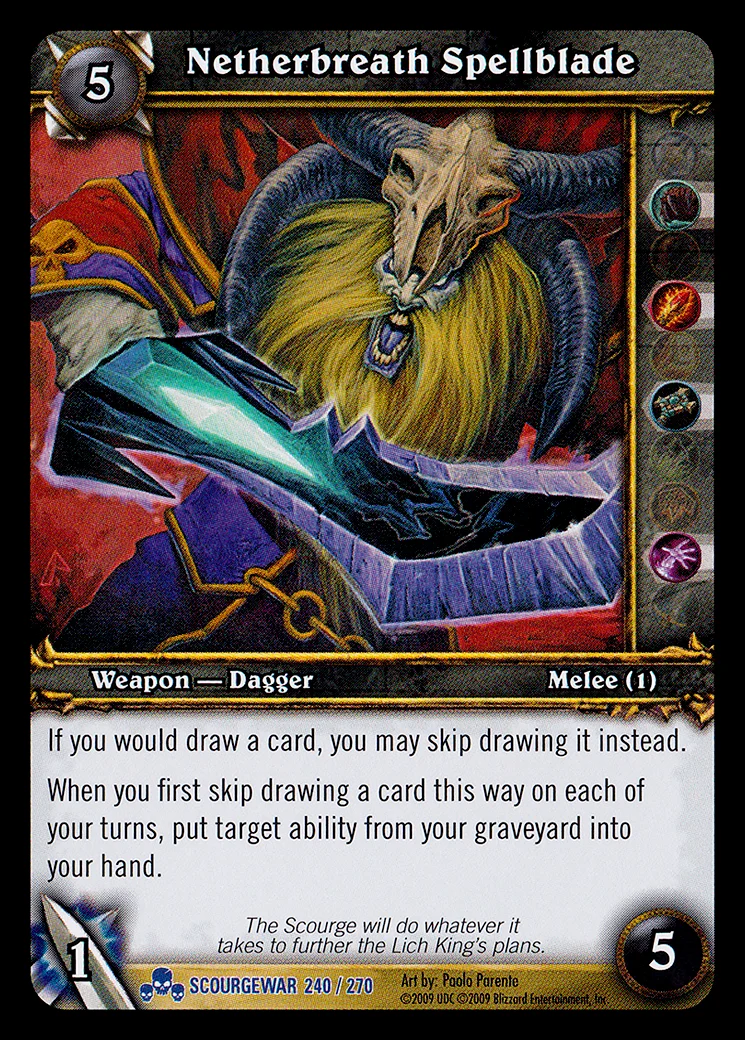 Card scan: Netherbreath Spellblade