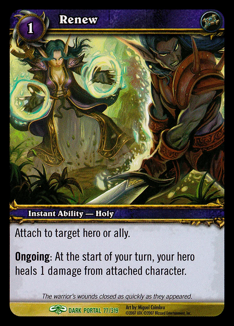 Card scan: Renew
