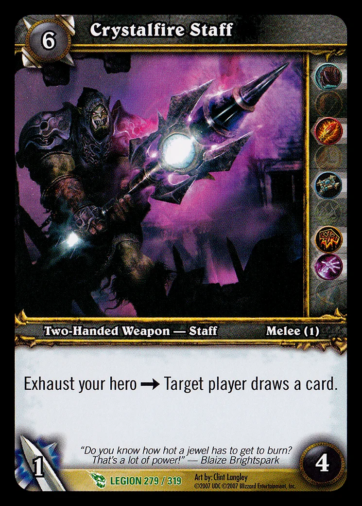 Card scan: Crystalfire Staff