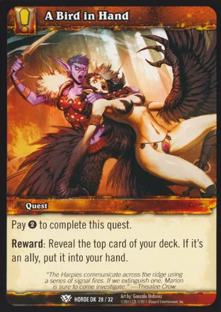 Card scan: A Bird in Hand