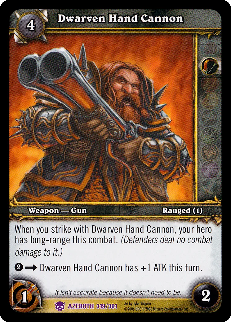 Card scan: Dwarven Hand Cannon