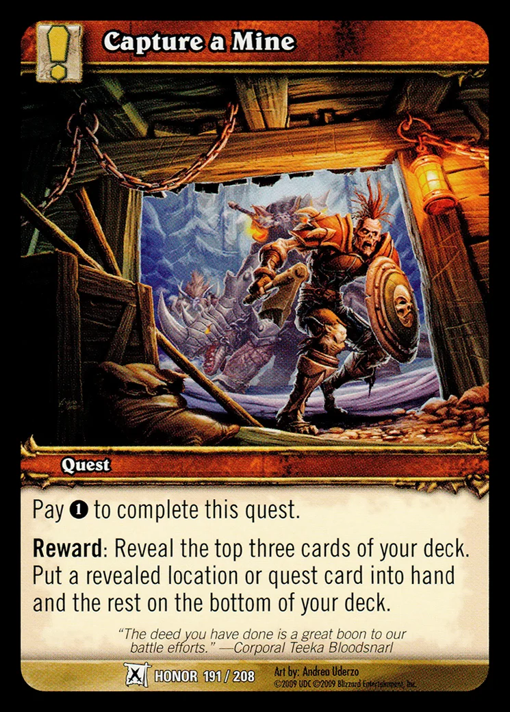 Card scan: Capture a Mine