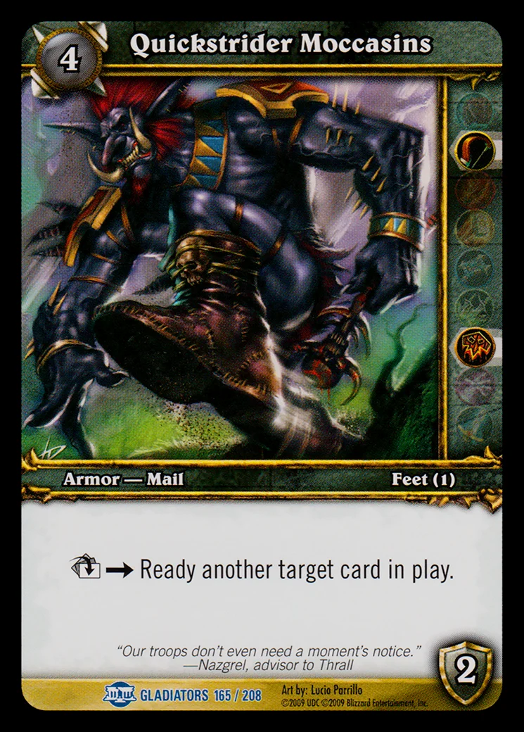 Card scan: Quickstrider Moccasins