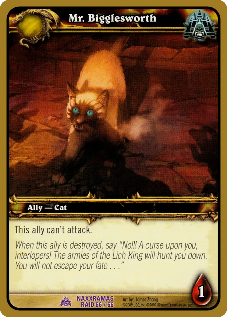 Card scan: Mr. Bigglesworth