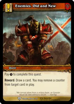 Card scan: Enimies, Old and New