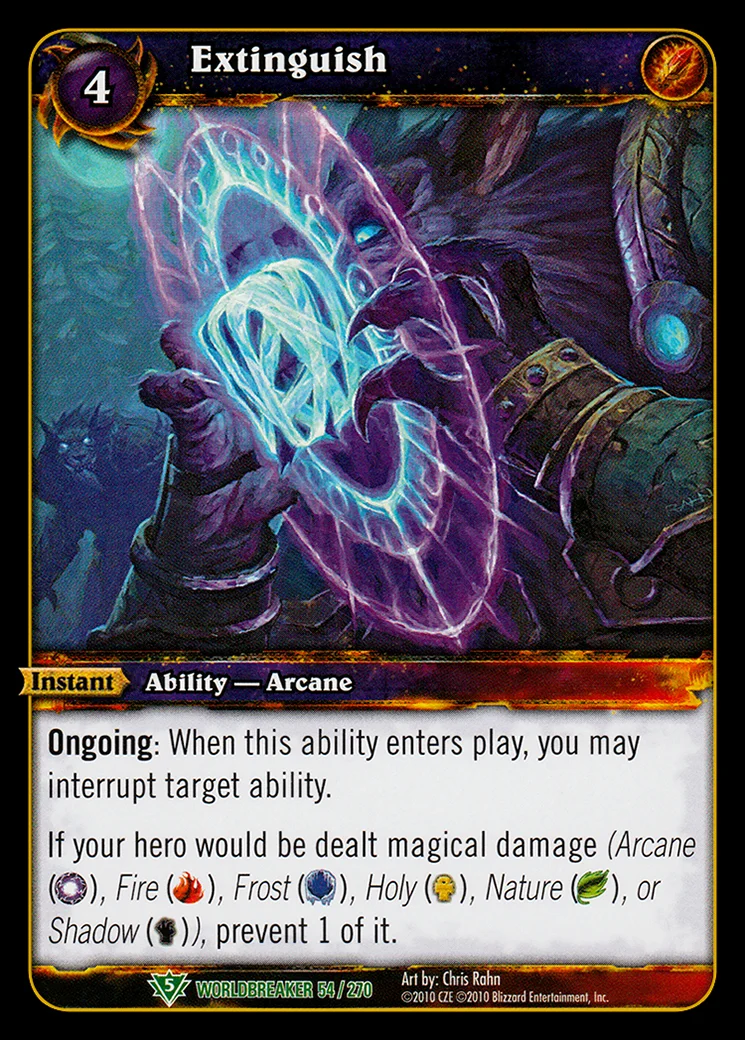 Card scan: Extinguish