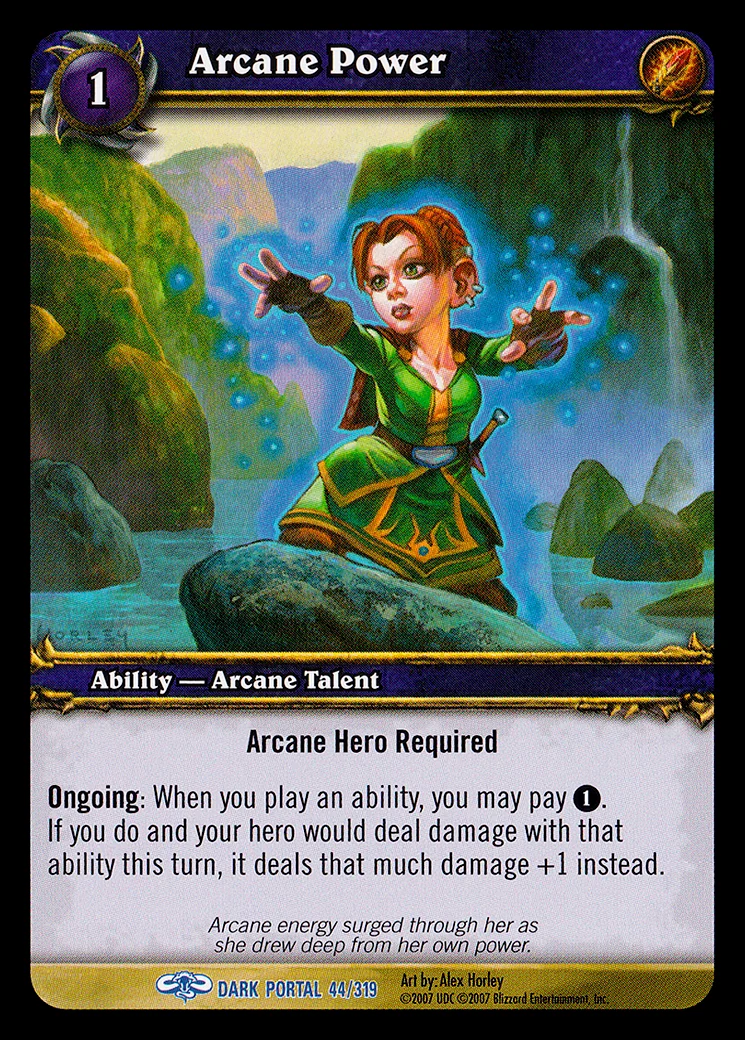 Card scan: Arcane Power