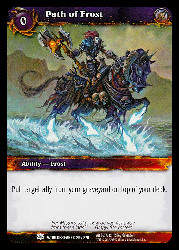 Card scan: Path of Frost
