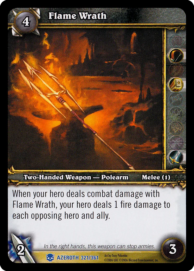 Card scan: Flame Wrath