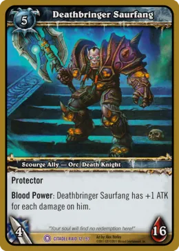 Card scan: Deathbringer Saurfang