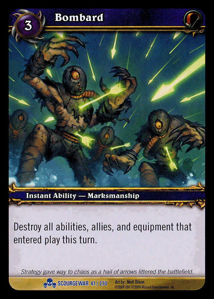 Card scan: Bombard