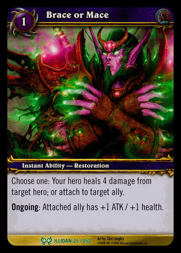 Card scan: Brace or Mace