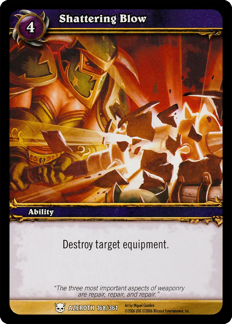 Card scan: Shattering Blow