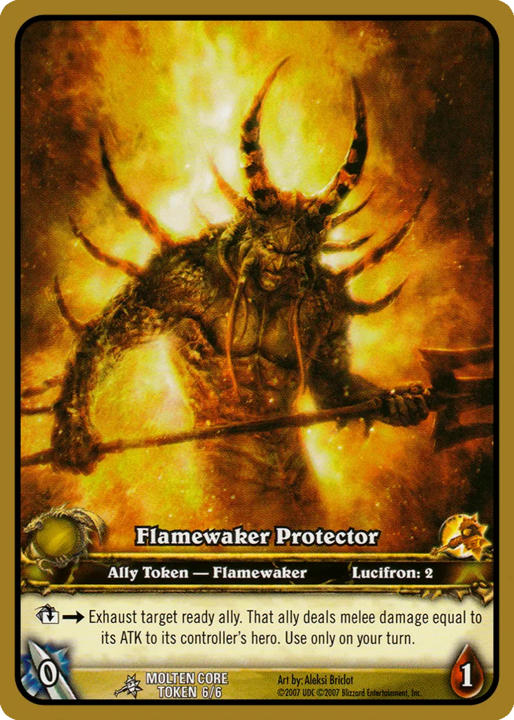Card scan: Flamewaker Protector