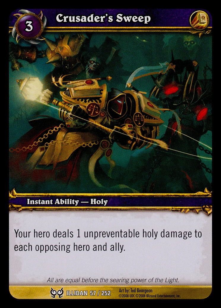 Card scan: Crusader's Sweep