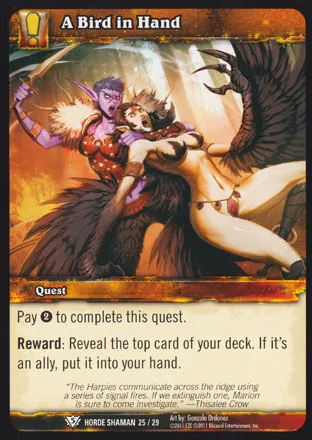 Card scan: A Bird in Hand