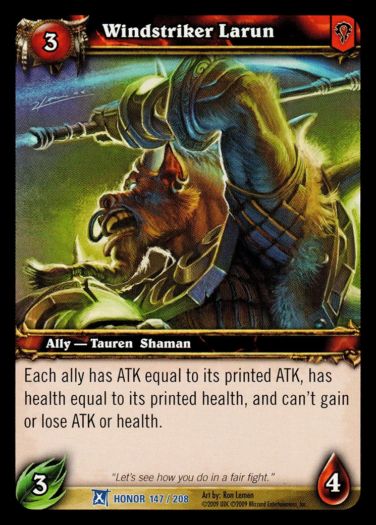 Card scan: Windstriker Larun