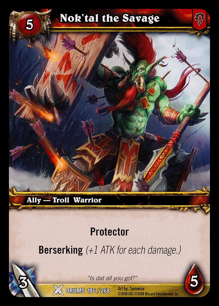 Card scan: Nok'tal the Savage