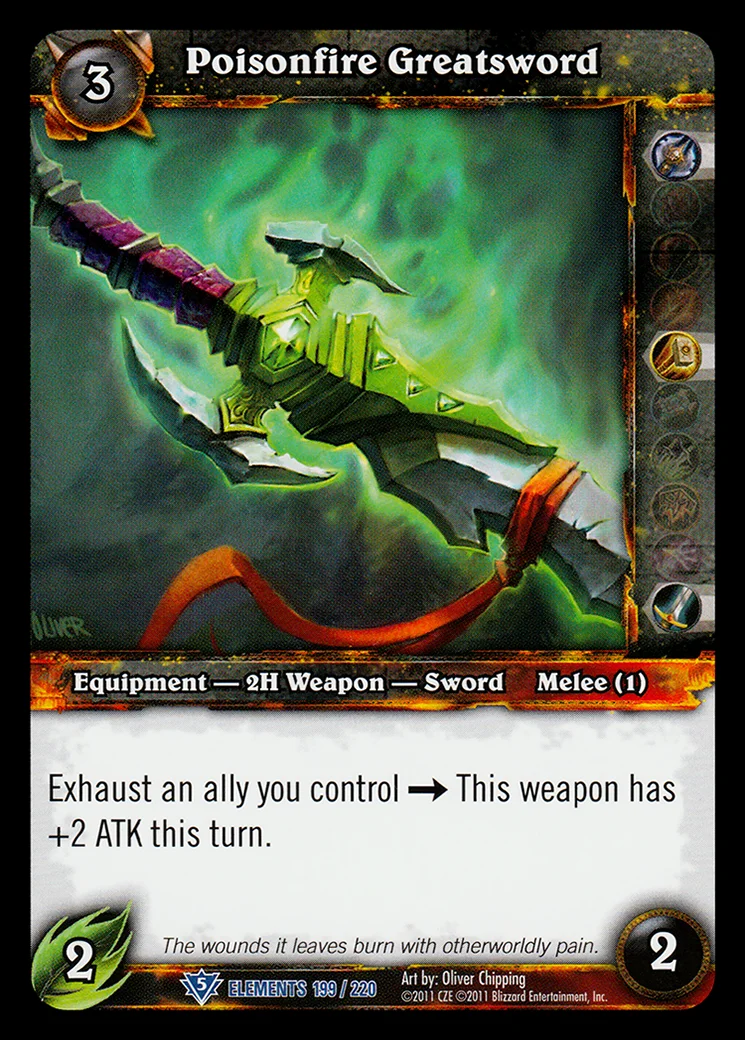 Card scan: Poisonfire Greatsword