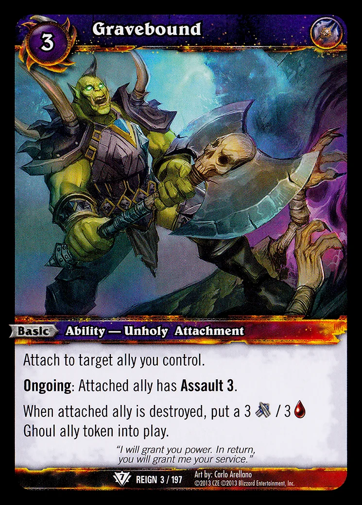 Card scan: Gravebound