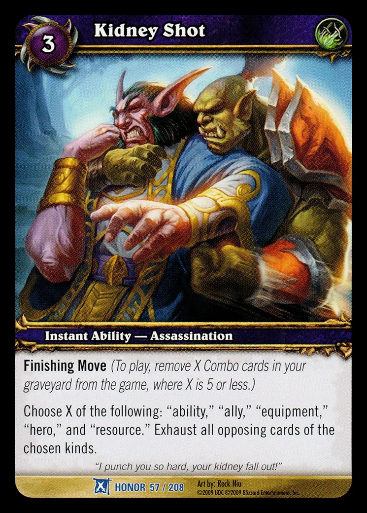 Card scan: Kidney Shot