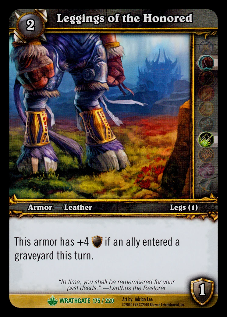 Card scan: Leggings of the Honored