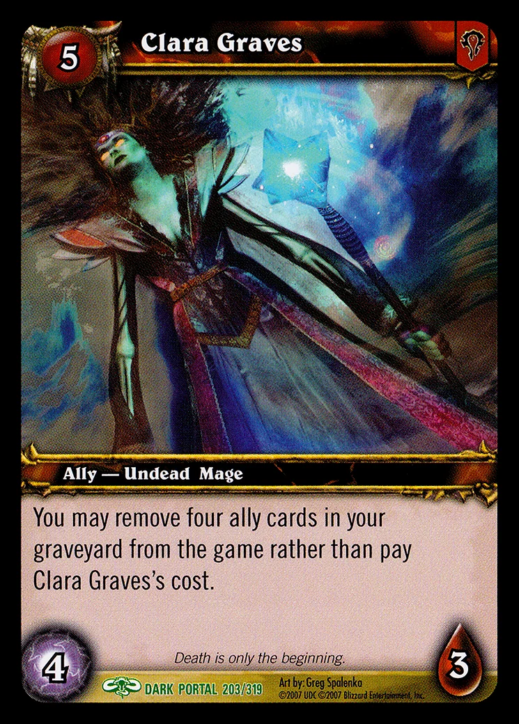 Card scan: Clara Graves