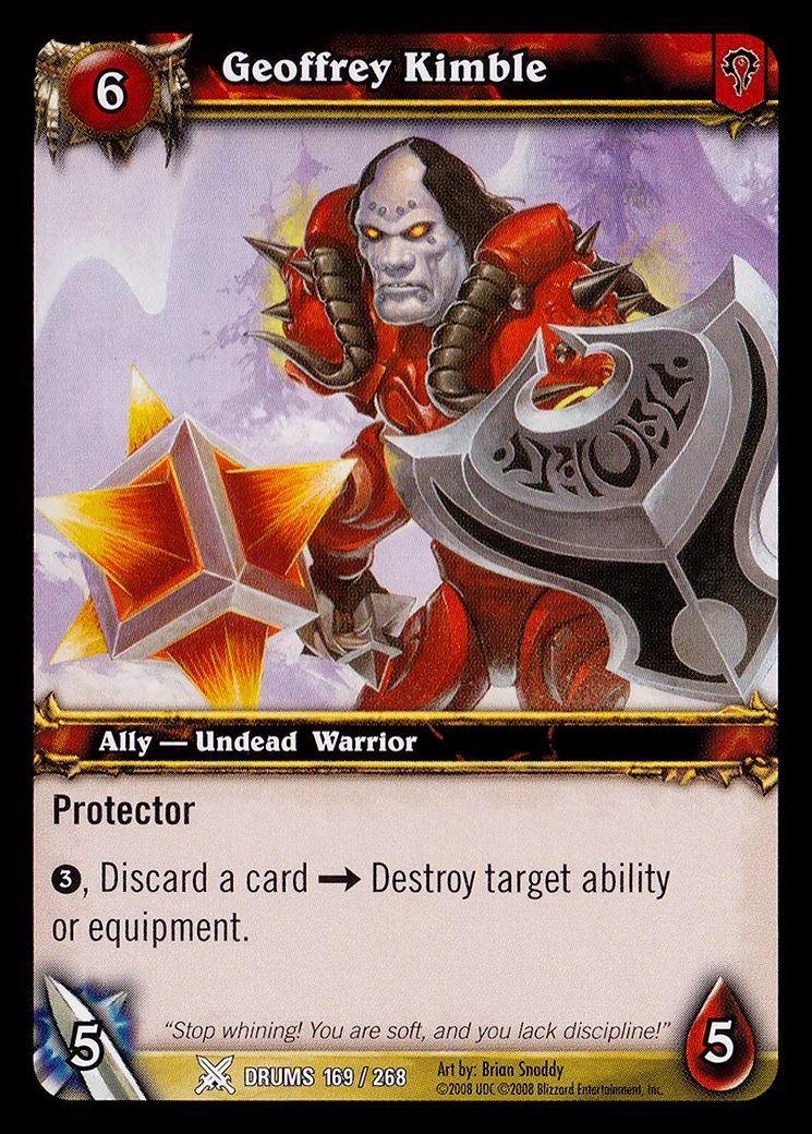 Card scan: Geoffrey Kimble