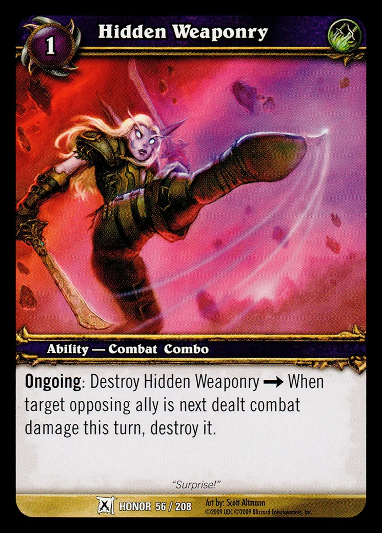 Card scan: Hidden Weaponry