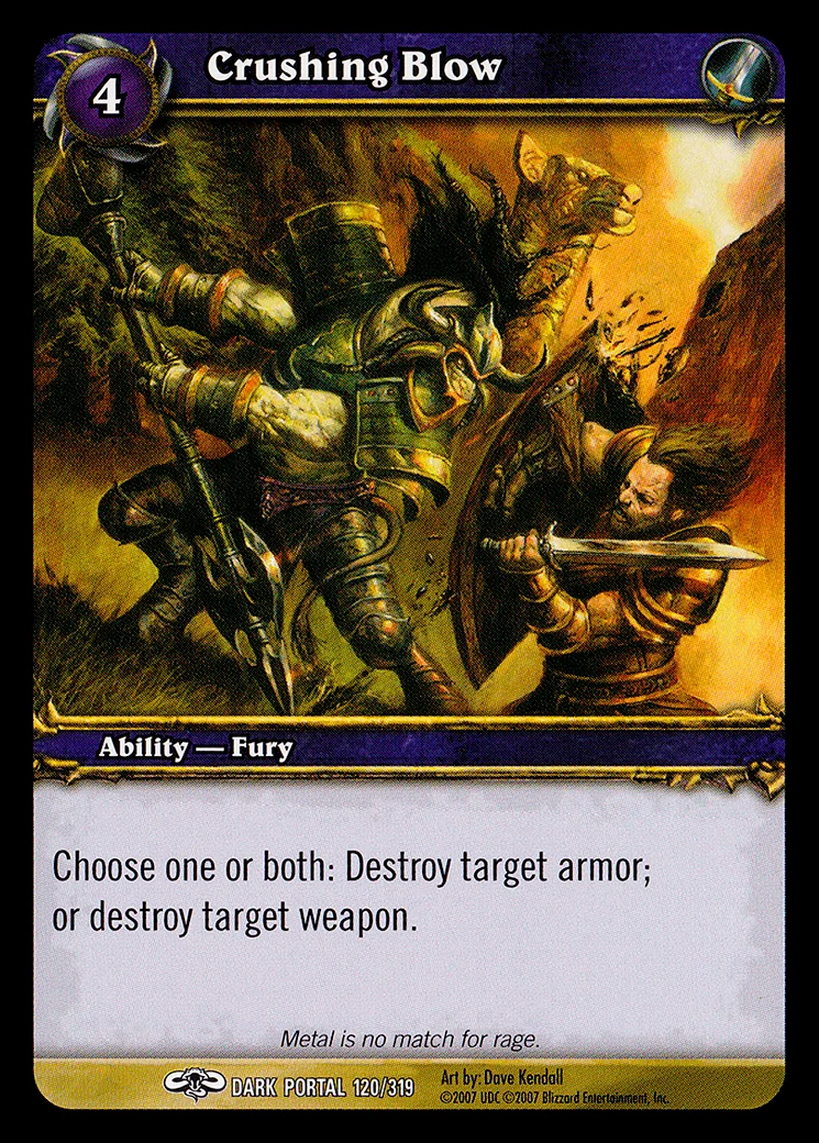 Card scan: Crushing Blow