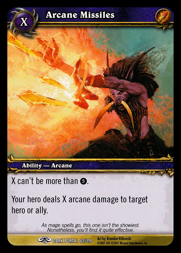 Card scan: Arcane Missiles