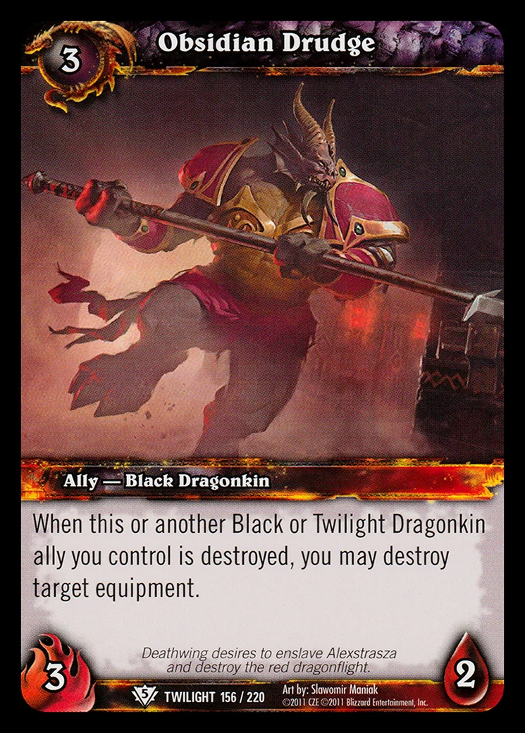 Card scan: Obsidian Drudge