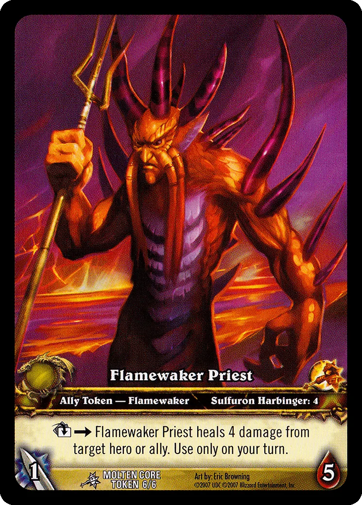 Card scan: Flamewalker Priest 2