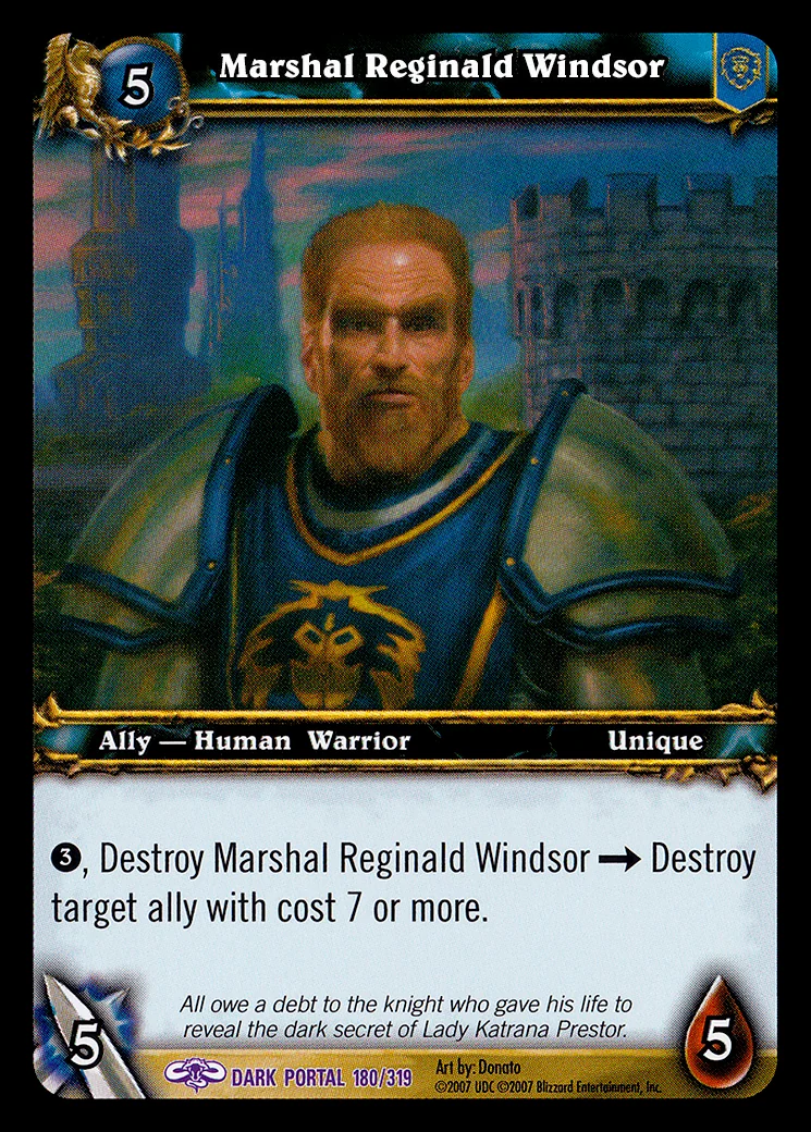 Card scan: Marshal Reginald Windsor