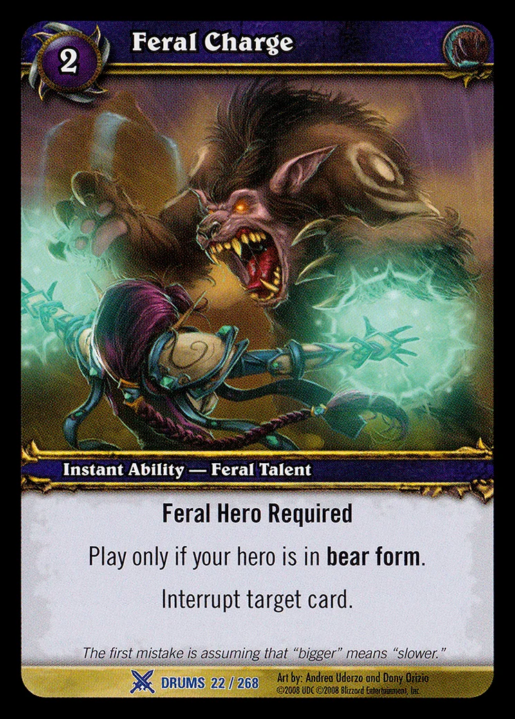 Card scan: Feral Charge