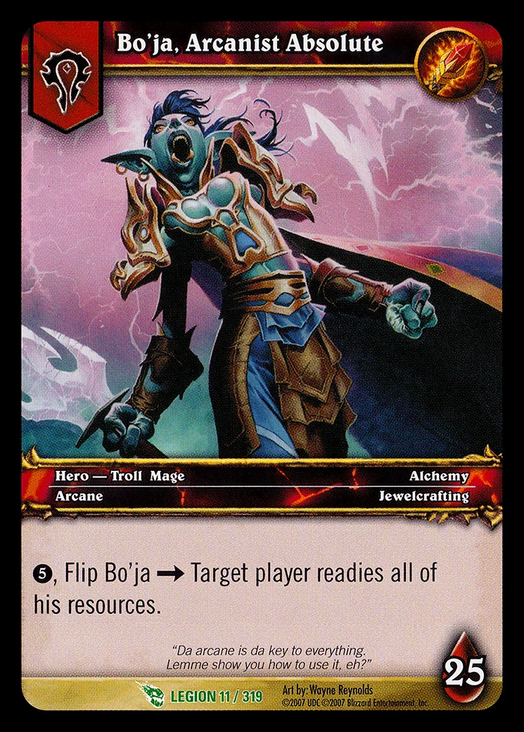 Card scan: Bo'ja, Arcanist Absolute