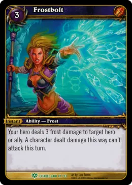Card scan: Frostbolt