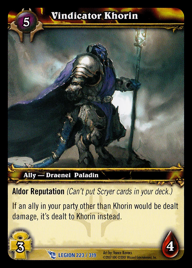 Card scan: Vindicator Khorin