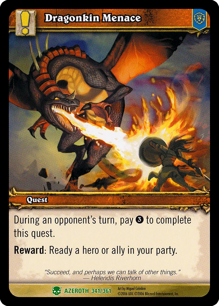 Card scan: Dragonkin Menace