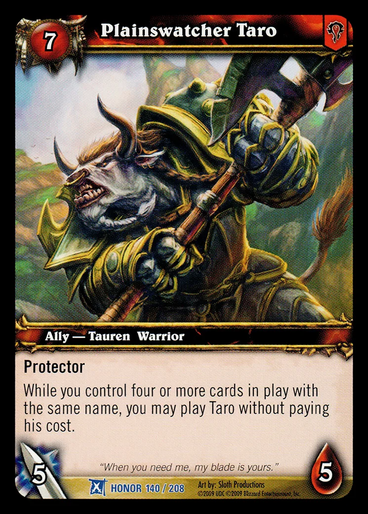 Card scan: Plainswatcher Taro