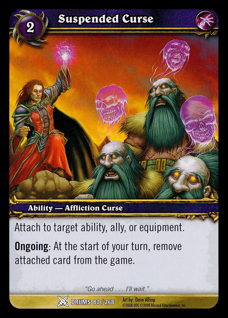 Card scan: Suspended Curse