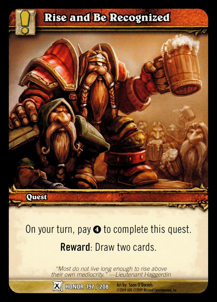 Card scan: Rise and Be Recognized