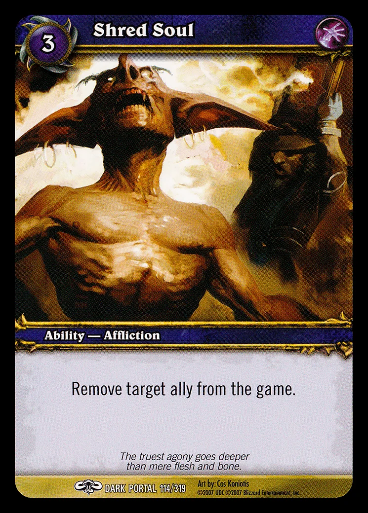 Card scan: Shred Soul