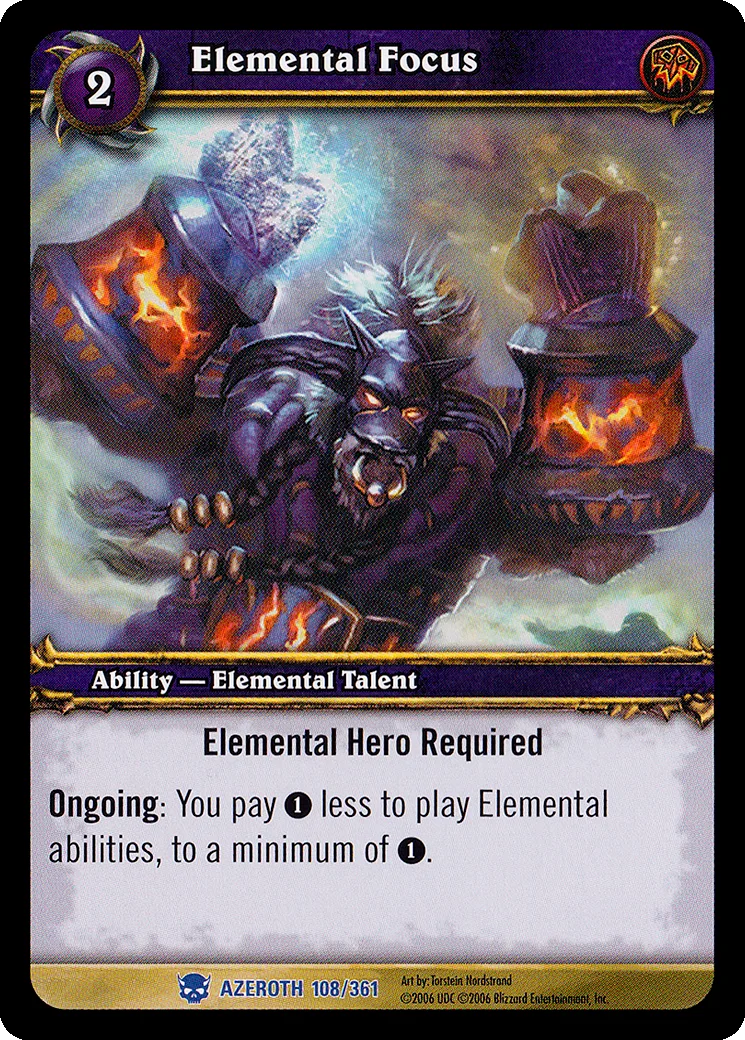 Card scan: Elemental Focus