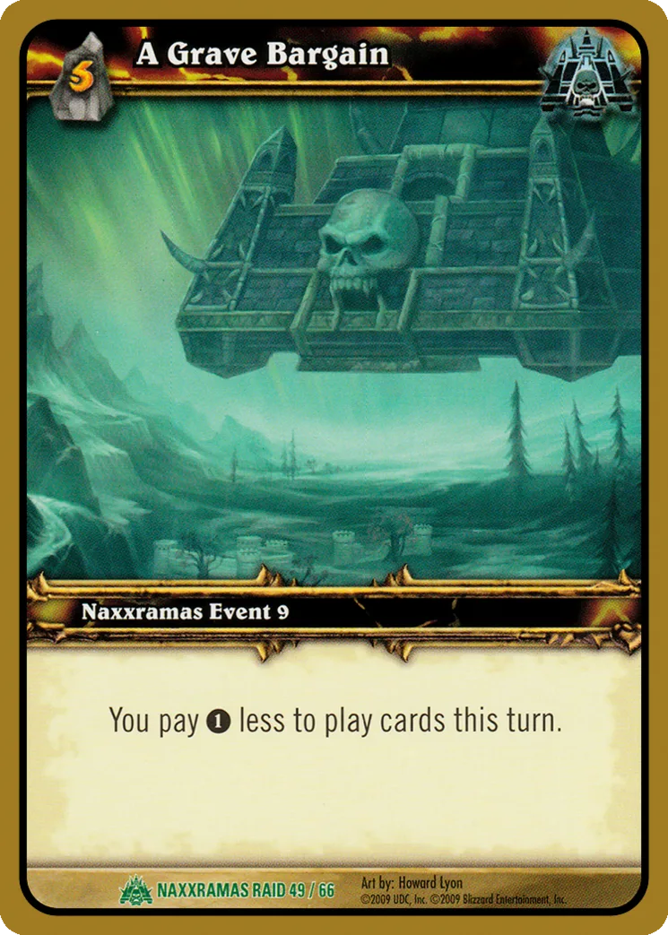 Card scan: A Grave Bargain