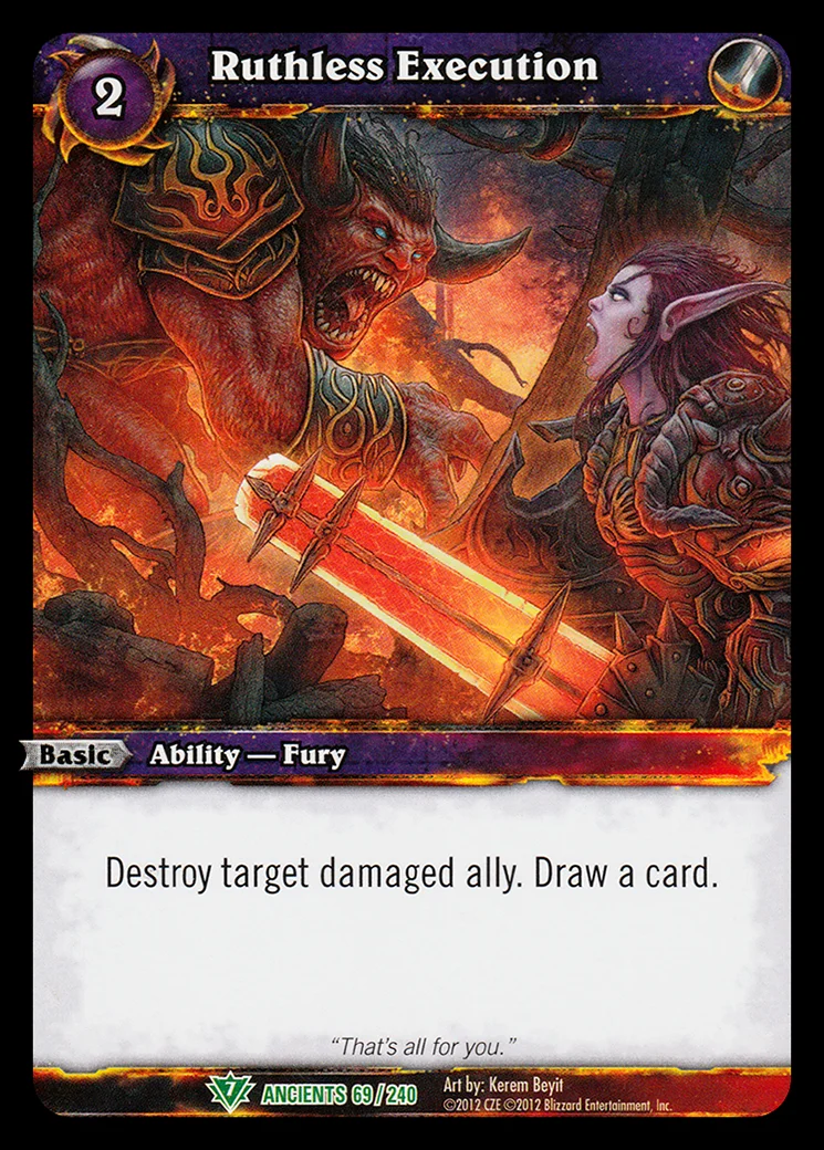 Card scan: Ruthless Execution