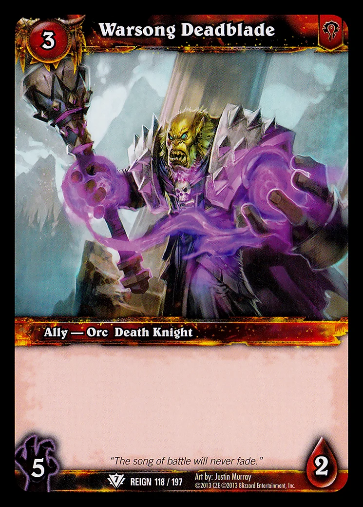 Card scan: Warsong Deadblade