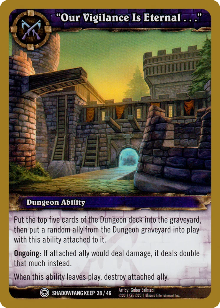 Card scan: Our Vigilance is Eternal